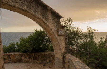 Sunset on the Ronda de Lloret de Mar path, Spain