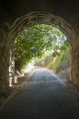 The green road of the Ebro in Tarragona, Spainの写真素材