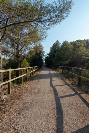 Greenway of the terra alta in Tarragona, Spain