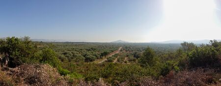 Panoramic of the Valdelinares mountains in summer, Spainの写真素材