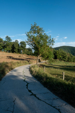 Natural environment of the town of Ripoll in Girona, Spain