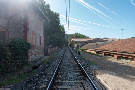 The ter route through the interior of Girona, Spain