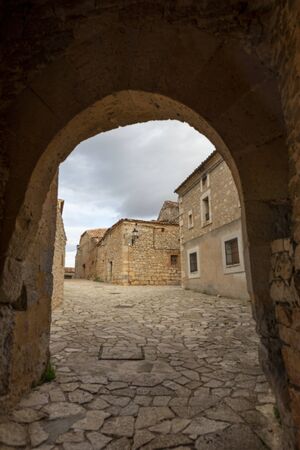 The medieval town of Rello in the province of Soria, Spainの写真素材