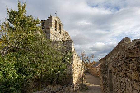The medieval town of Rello in the province of Soria, Spainの写真素材