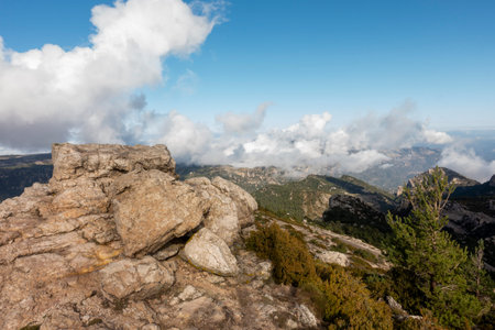 Route through the mont caro of Tarragona, Spainの写真素材