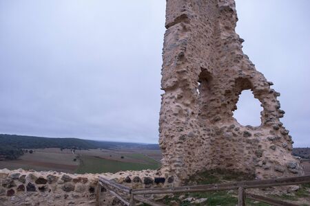 The medieval village of Calatanazor in Soria, Spainの写真素材
