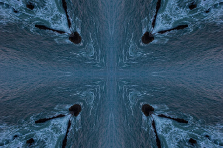 An abstract background with four equal sides, graphic resource