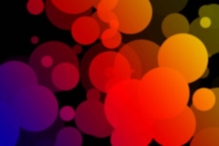 An abstract black background with red circles, graphic resourceの写真素材