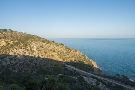 The green way of Benicassim and oropesa del mar, Costa azahar, Spainの素材 [FY310142024750]