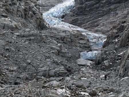 Receding Glacierの写真素材