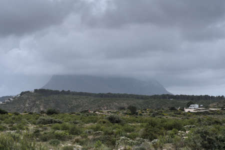 the MontgÃ³ seen from Cape San Antonioの写真素材