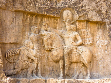 Carving at Necropolis from Persepolisの写真素材