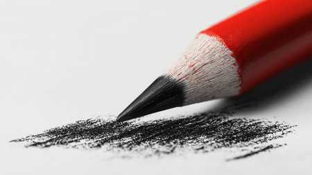 isolated pen anotation lines in pencil texture style, pointing straigth sigle lines, black and redの素材