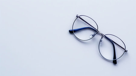 Glasses placed on a flat surface with a simple background and no distractions