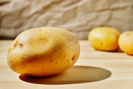 Whole potato close upの写真素材