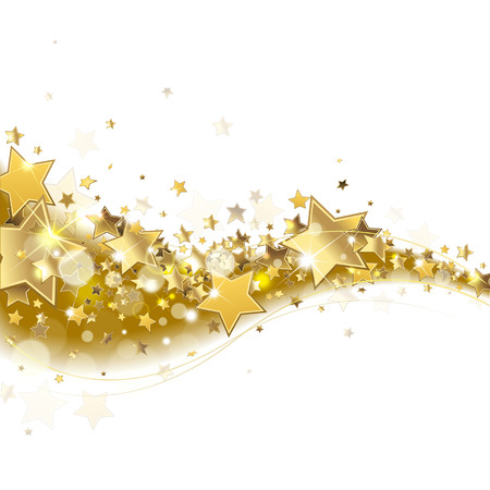 background with sparkling golden starsのイラスト素材