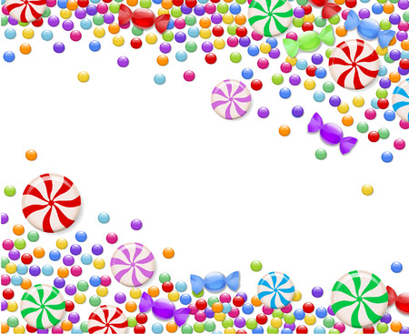 background of bright colored candyのイラスト素材