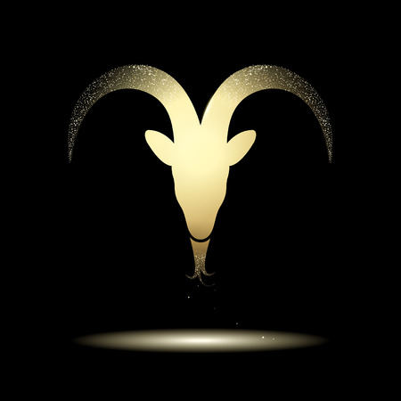 symbol of the golden goatのイラスト素材