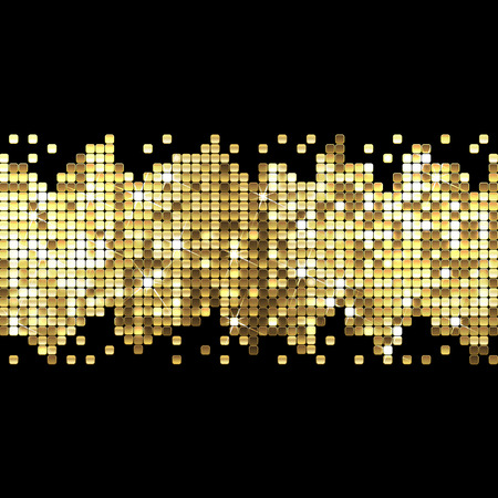 background of sparkling gold sequinsのイラスト素材