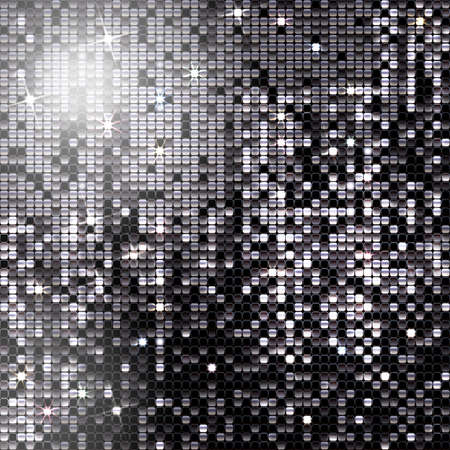 brilliant background of sparkling black sequinsのイラスト素材