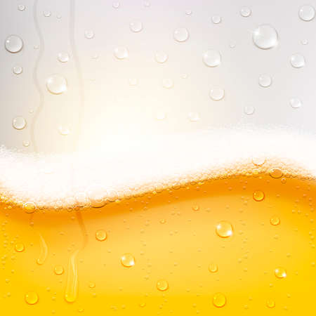 cold beer texture with condensation drops on glassのイラスト素材