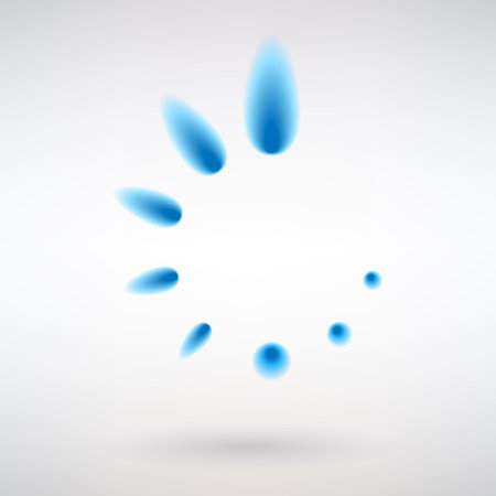 stylized burner with blue gas on a light backgroundのイラスト素材