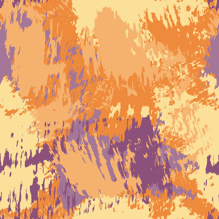 Abstract seamless pattern with paint splashes, brush strokes, ink splats, spots, scribbles. Vector background. Colorful grunge texture for fabric, wallpaper, postersのイラスト素材