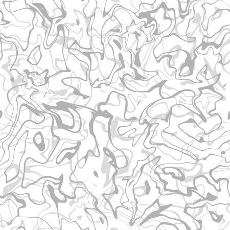 Abstract marbling seamless pattern. Grey and white fluid vector background. Monochrome liquid paint texture for fabric, wrapping paper, t shirts, clothesのイラスト素材