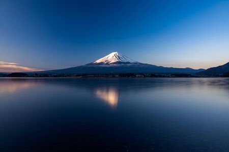 Mt. Fuji at kawaguchiko Fujiyoshida, Japan.の写真素材
