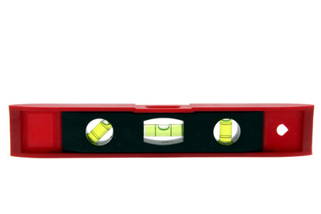 isolated construction water levelの写真素材