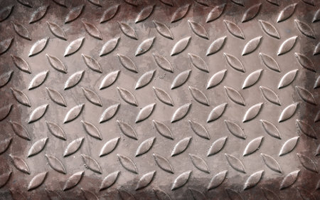 Reg diamont plate metal background