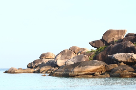 Thailand Snoopy Rock, Similan National park.の写真素材