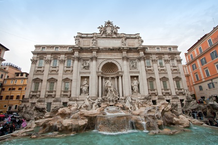 Fountain di Trevi landmark of  Rome Italyのeditorial素材