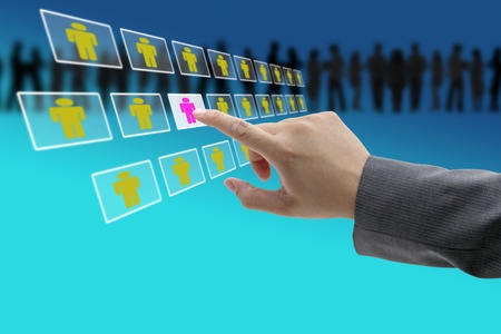 business recruitment process for workforce human resource conceptの写真素材