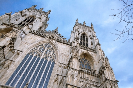 York Minster Castle and Cathedral at York England UKのeditorial素材