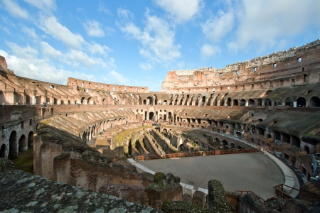 architecture of colosseum or coloseum at Rome Italyの写真素材