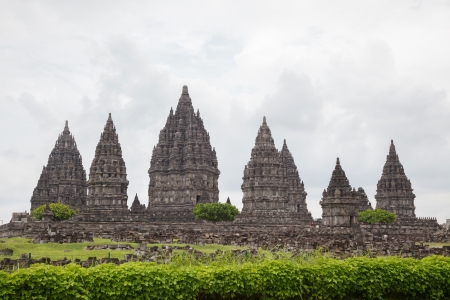 Architecture of Ancient Prambanan Temple Ruin, Yogyakarta, Java, Indonesia.のeditorial素材
