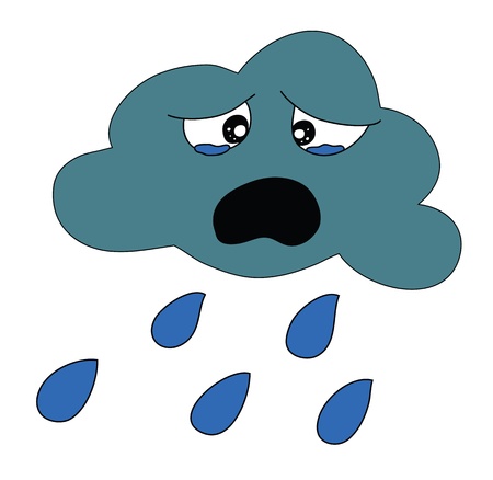 Rain shower Icon for Weather forecast のイラスト素材