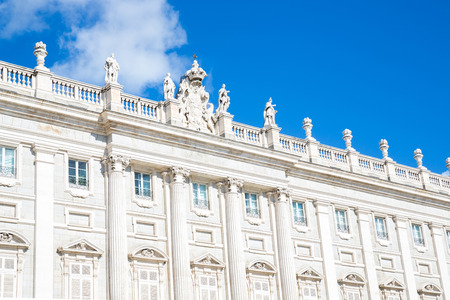 Royal Palace building, Madrid, Spainのeditorial素材