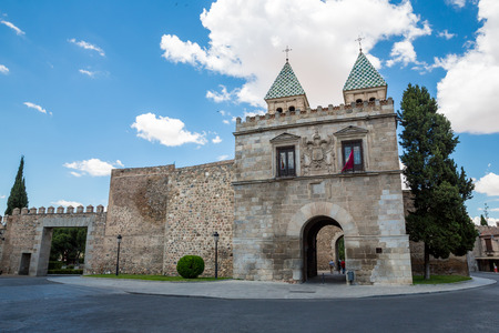 Toledo's gate or Puerta de Toledo in Madrid Spainの写真素材