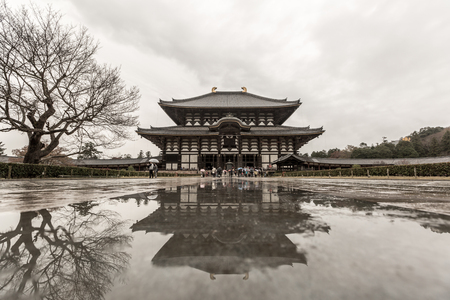 Nara, Japan at Todaiji Templeのeditorial素材
