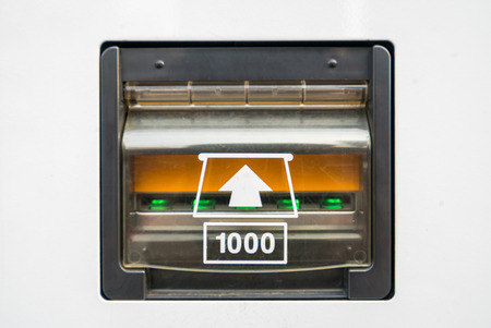 vending Machine banknote insert spaceの写真素材