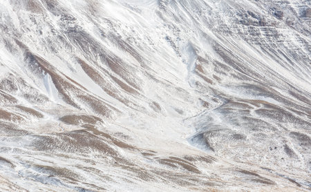 Iceland Winter landscape snow mountain