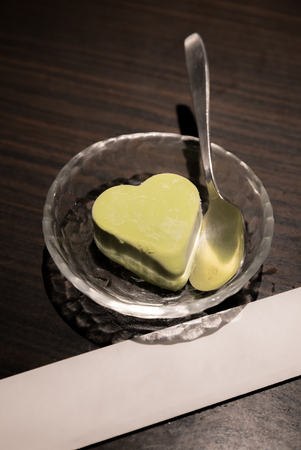 Home Made Green tea ice creamの写真素材