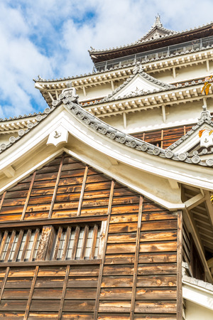 facade of Hiroshima castle Japanのeditorial素材