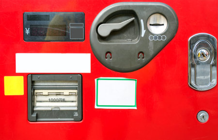 vending Machine coin and banknote insert space