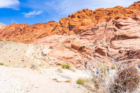 Red Rock Canyon National Conservation Area in Las Vegas Nevada USAのeditorial素材