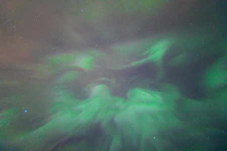 The Northern Light Aurora borealis at Keflavik Reykjavik area  Icelandの写真素材