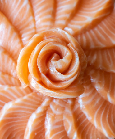 Salmon Sashimi set, gourmet japanese freshness cuisineの写真素材