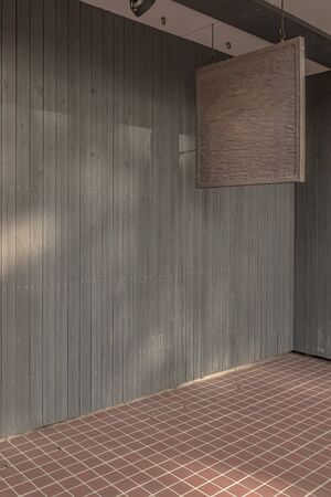 Vintage and grunge japanese style wood panel texture and backgroundの写真素材